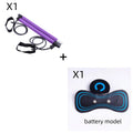 Black HQ-185 portable electric shoulder and neck massager with massage patch