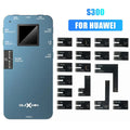 S300 Light model mobile phone screen tester for Huawei devices on a workbench.