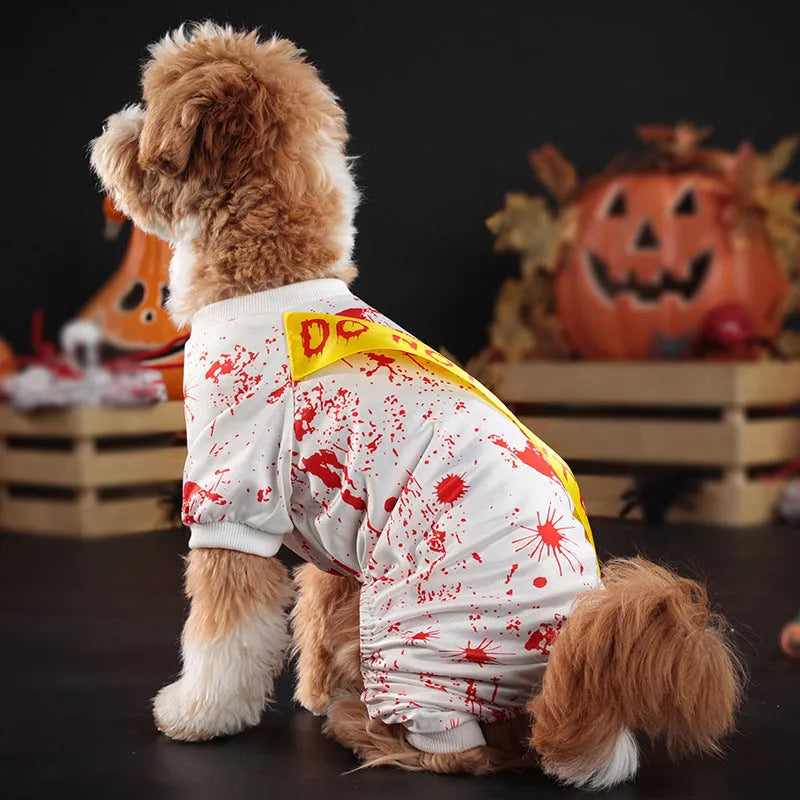 Halloween pet costume seal dog clothes – polyester four-legged suit for dogs – sizes S M L XL