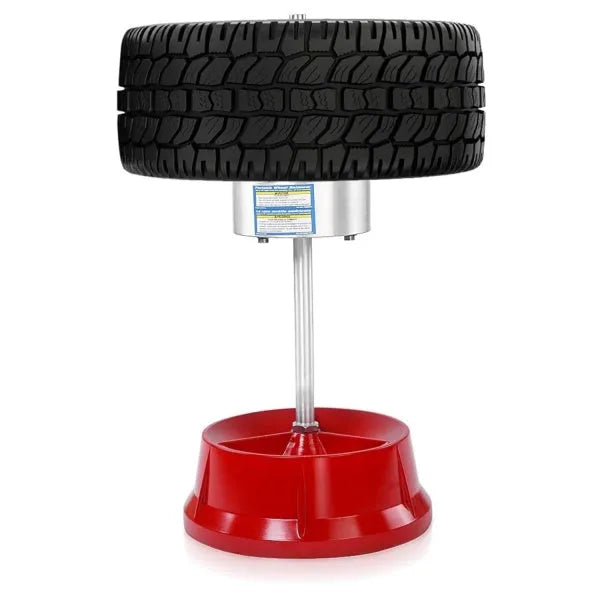 Portable aluminium hub balancer with bull's eye level for car and truck tyres