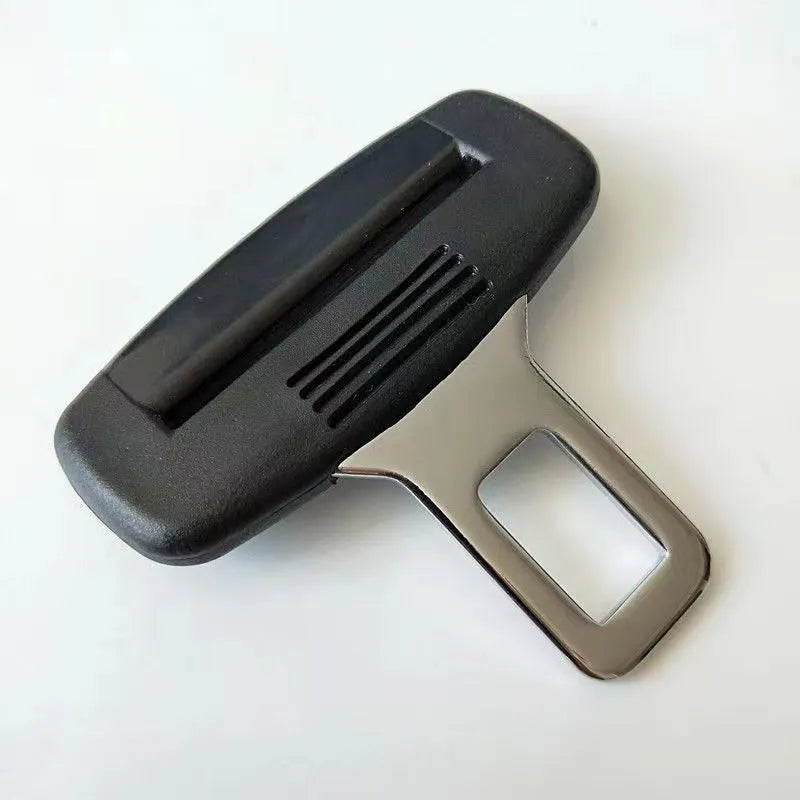 Plastic car seat belt buckle extender straight plate design with seat belt fastener