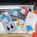 Wireless Bluetooth gaming headset with digital LED display showing battery level