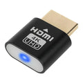 26.5mm long HDMI male dummy plug for graphics card virtual display simulation in various metal colours.