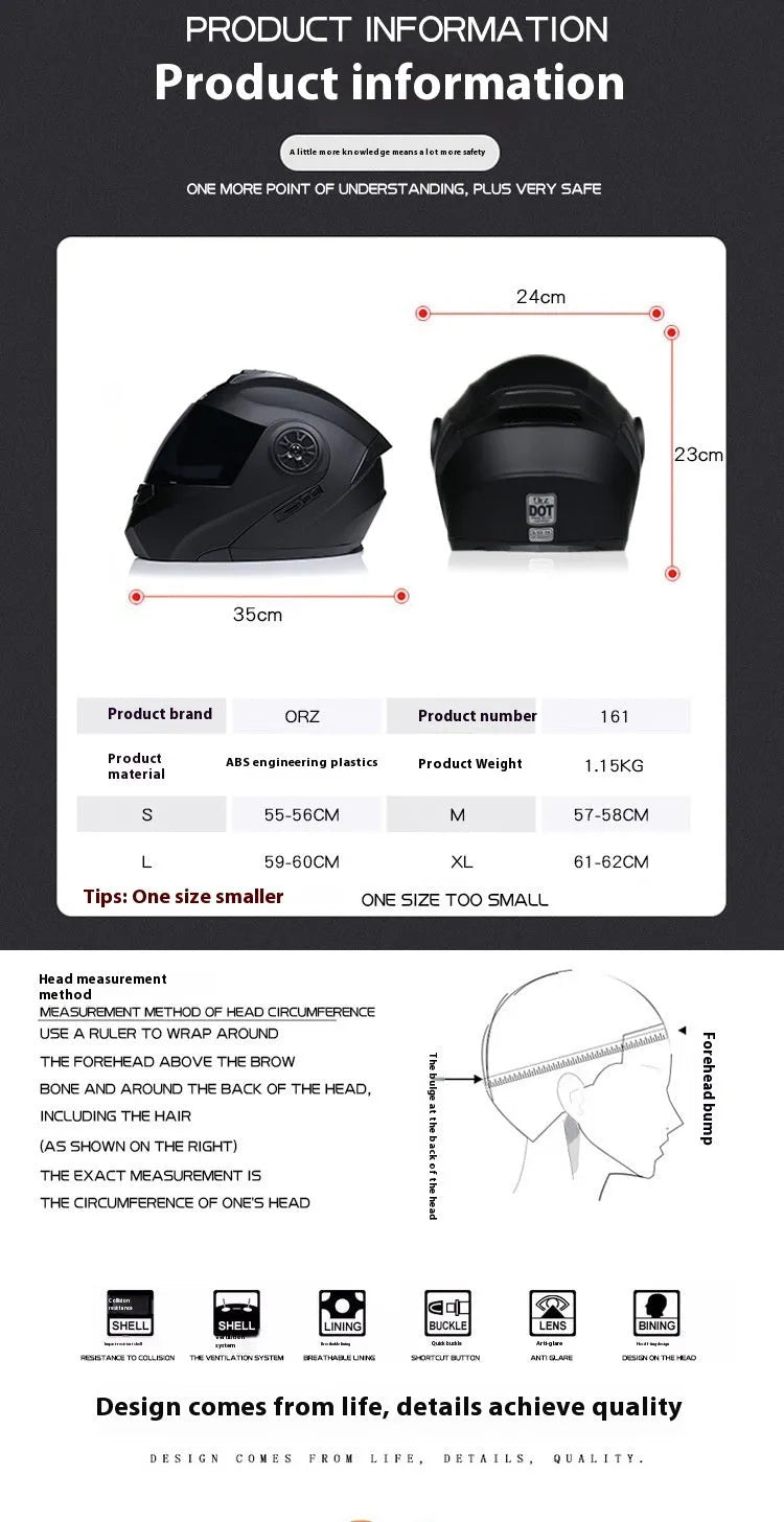 Matte black full face motorcycle helmet with ABS construction showing visor detail
