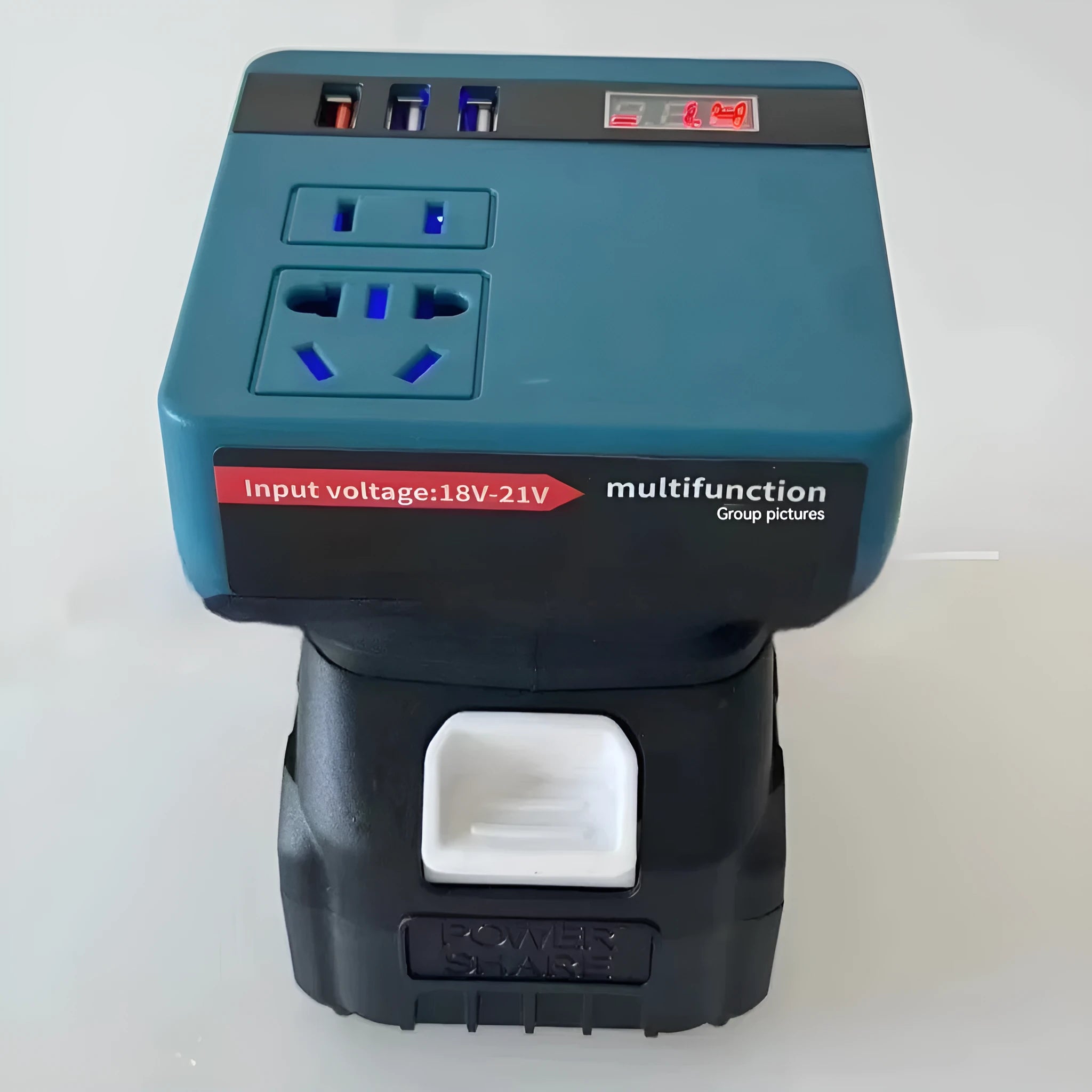 Lithium battery inverter compatible with Dayi Dewei Mivoch Mutian tool batteries 0.12kW