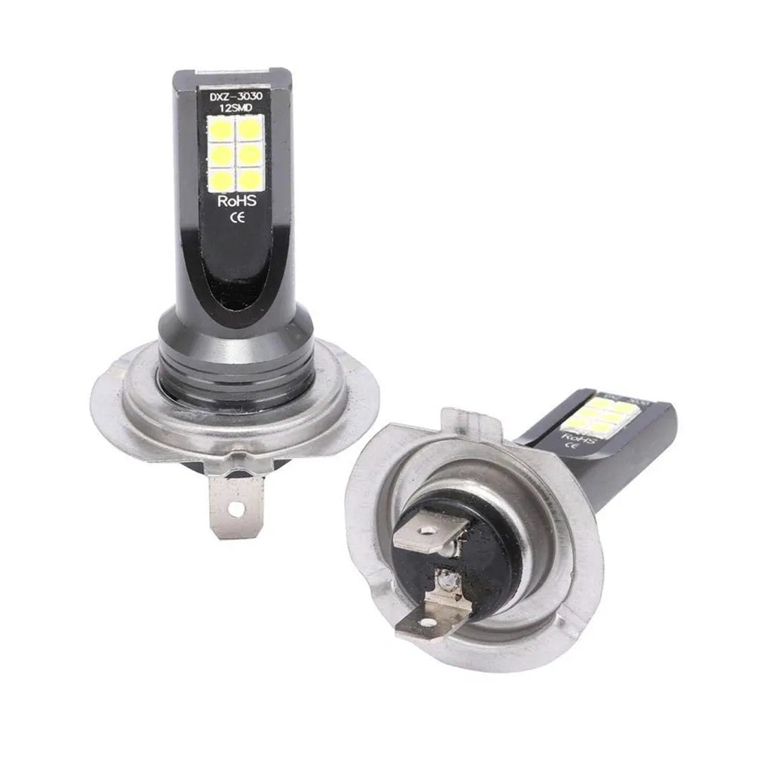 A single H7 110W LED fog light bulb with aluminium housing and 12 SMD LEDs.