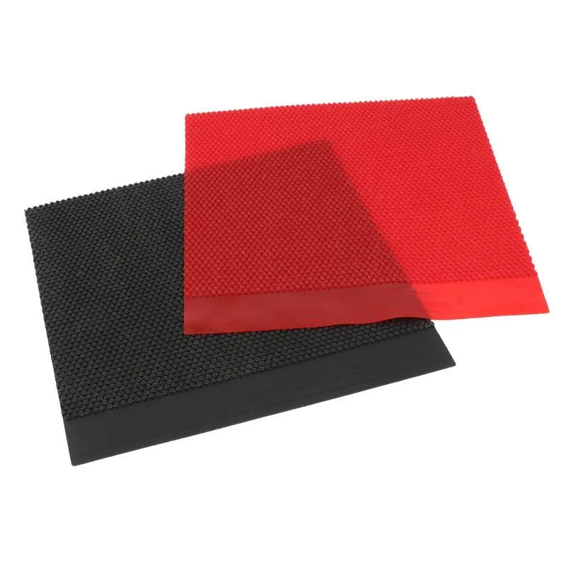 Single sheet of black table tennis rubber with small particle texture for paddle resurfacing
