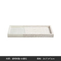 Resin terrazzo decorative storage tray 26.5x14x2cm colour SZ23038 on a coffee table