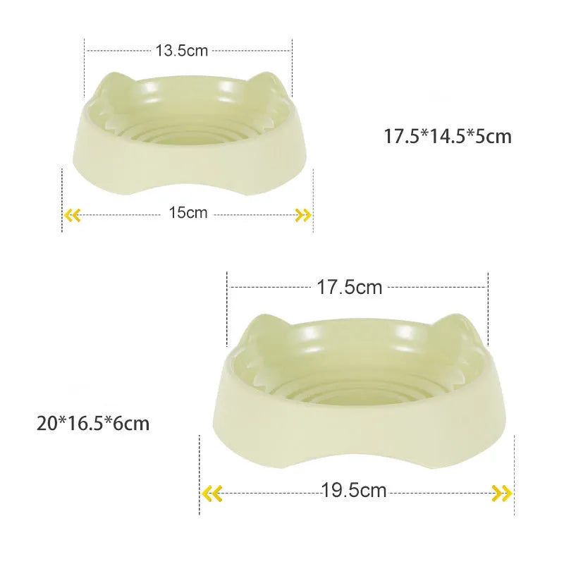 Ceramic dog slow feeder puzzle bowl in blue, green, or pink colours shown in two size options