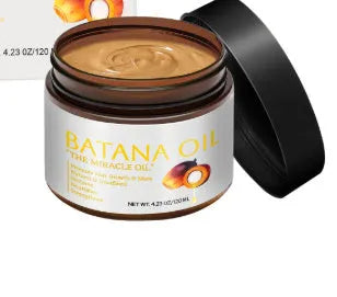 Batana Hair Mask 120ml tub with herbal formula for frizzy hair improvement