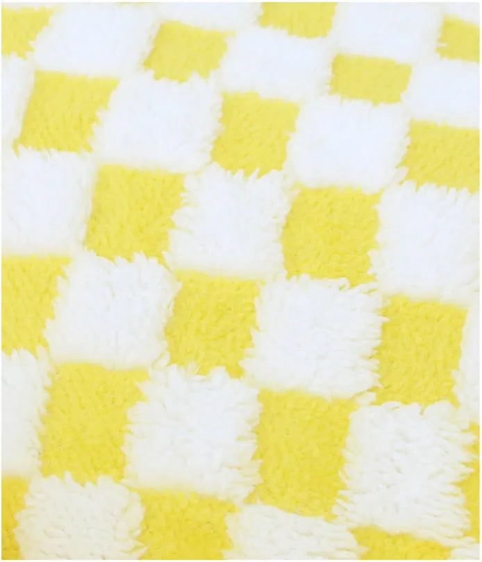 Plush pet bed nest in black, pink or yellow for small dogs up to 10kg