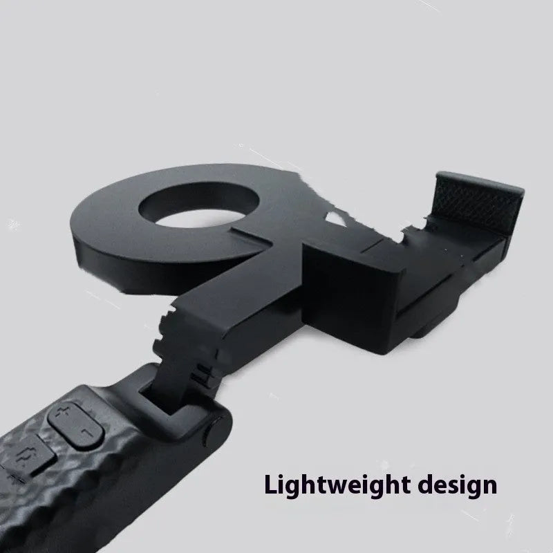 Black portable handheld LED fill light for photography and video measuring 14.5 x 25.8 x 4.7 cm