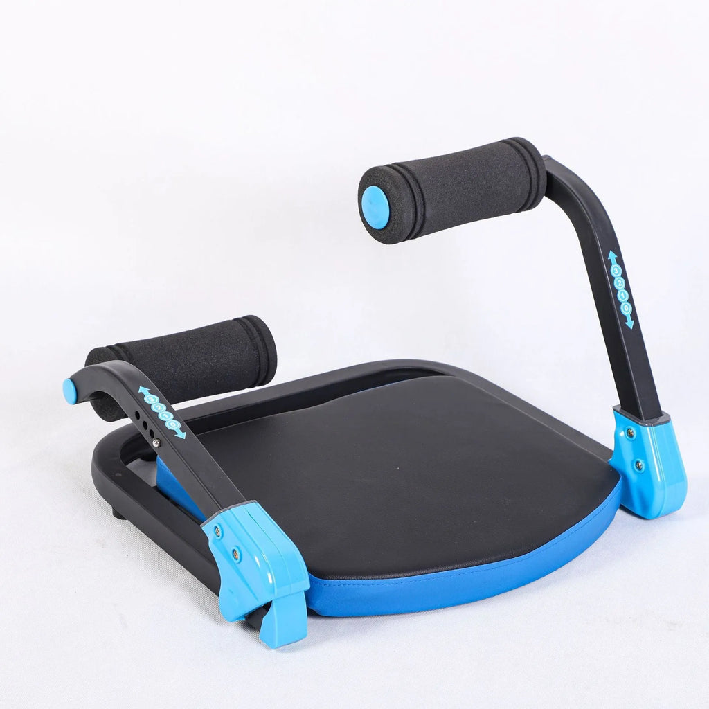 Mini portable abdominal fitness device in red or sky blue colours