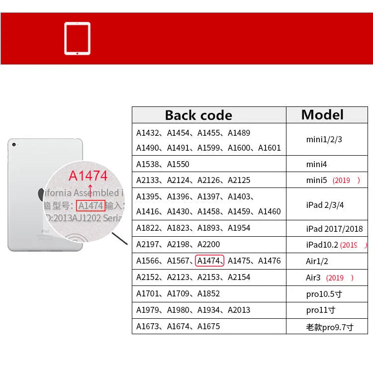 Third-party iPad case compatible with iPad Air, Pro, Mini, and standard Apple tablet models