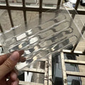Four transparent 3D protective stickers for car interior door handle bowls.