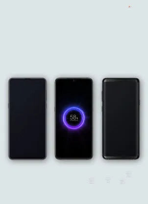 White and black 10000mAh power bank with USB Type-C and wireless charging