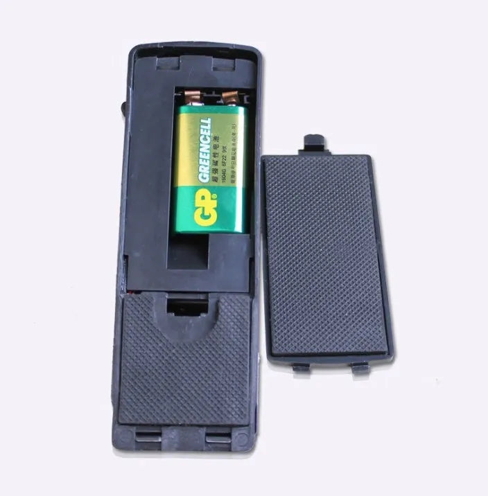 Portable wedge-shaped door stop alarm with stainless steel cover and 120 dB siren for home and travel security