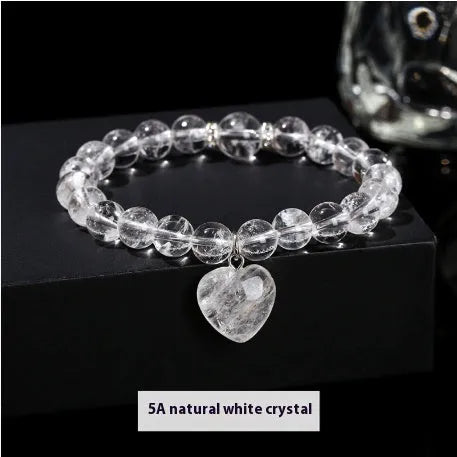 Handmade natural gemstone bracelet with tiger's eye, aventurine, and crystal beads in geometric round design