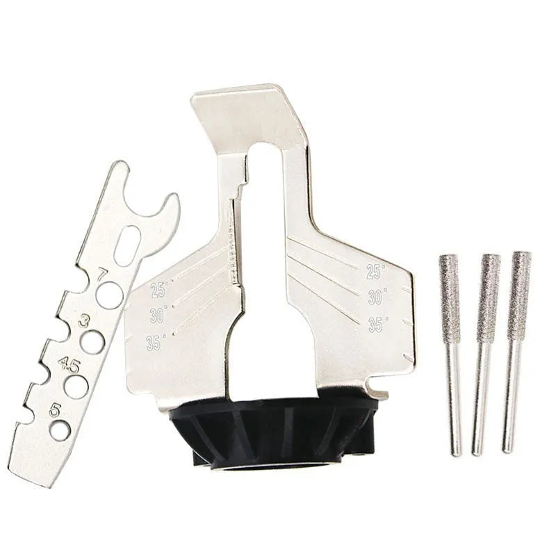 Silver metal chain grinding machine with 100 teeth and 20mm length for band saw maintenance