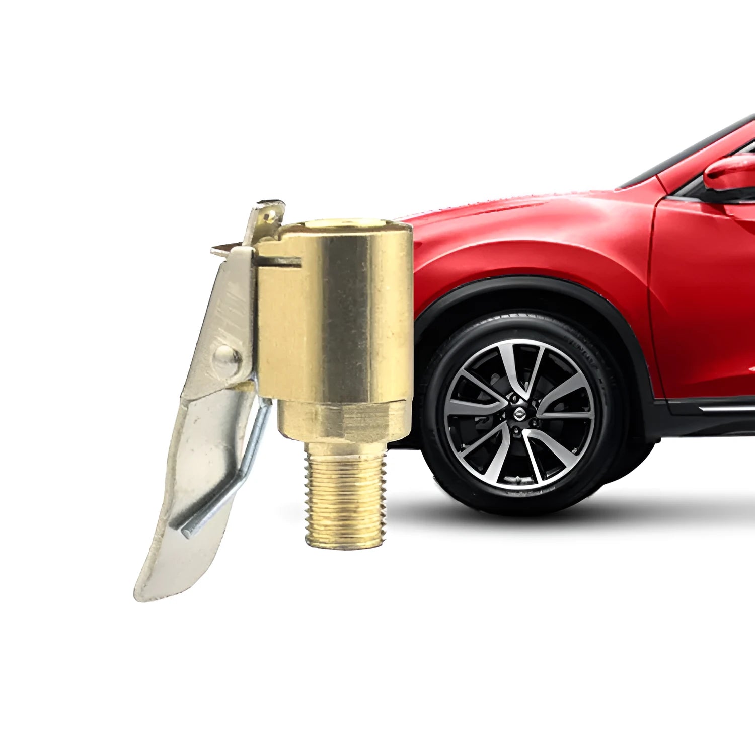 Copper vehicle tyre inflation clamp bulging mouth for 8V1 sedan valves