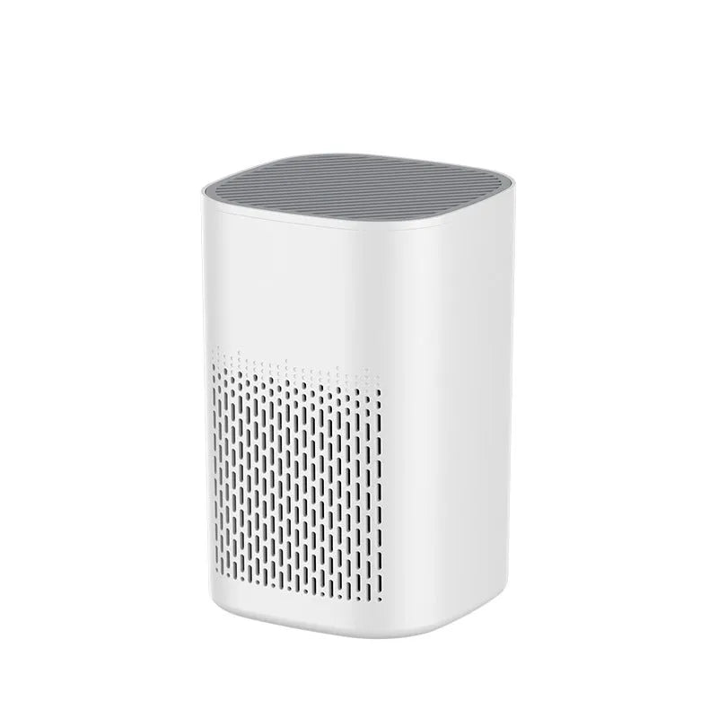 Simple style desktop air purifier with USB power cable for small room purification