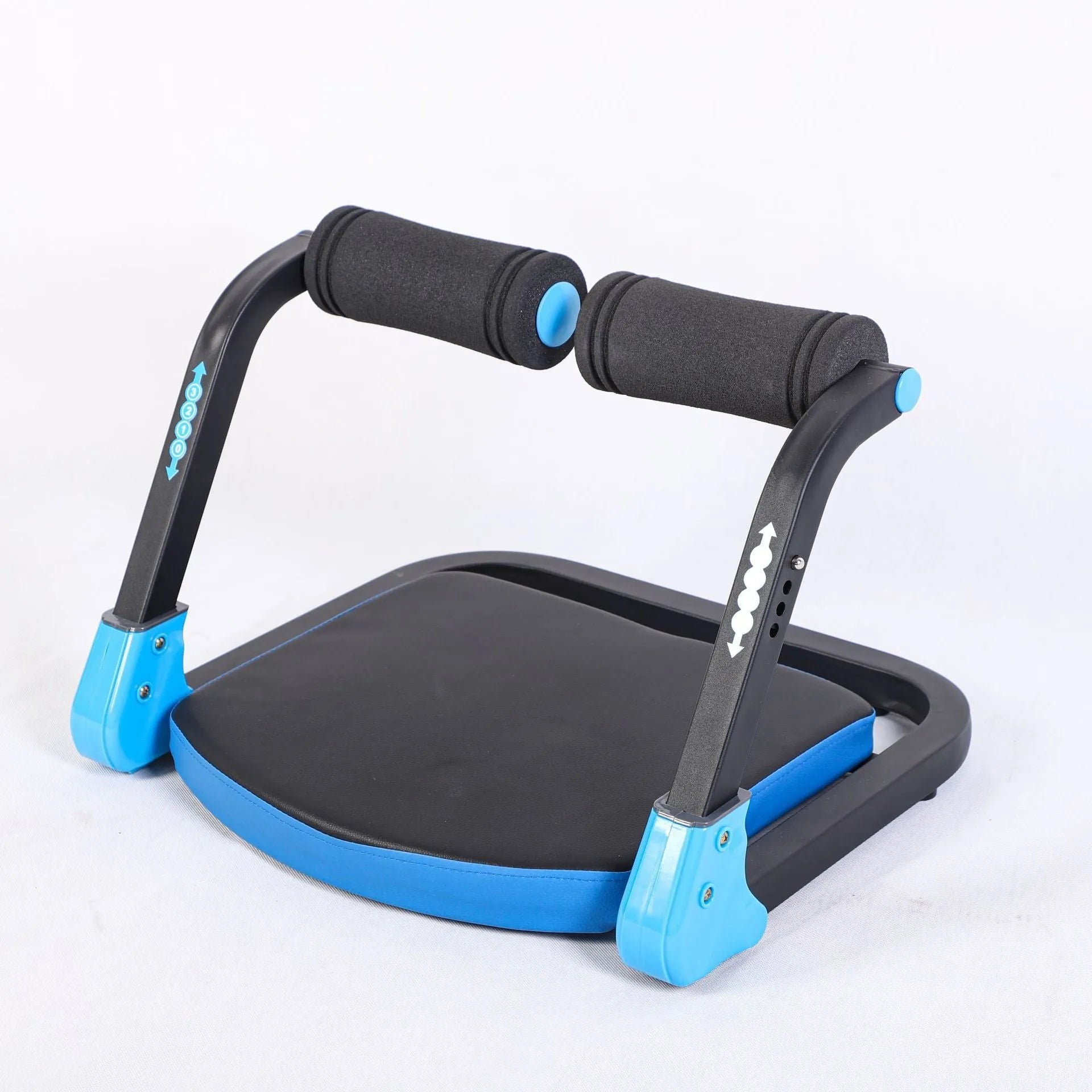 Mini portable abdominal fitness device in red or sky blue colours