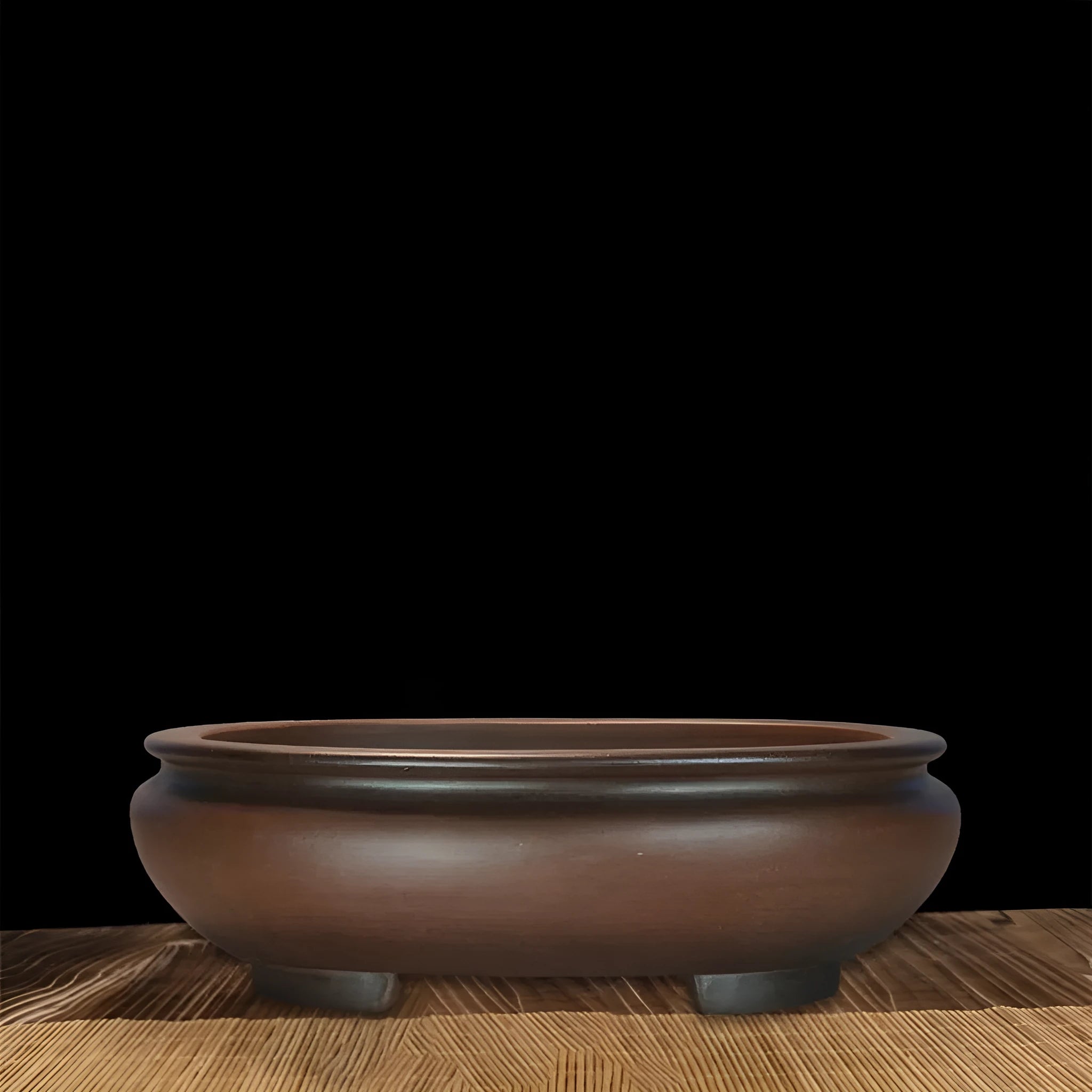 Purple clay handmade classical style desktop flowerpot measuring 58cm by 47cm