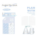 Oblique angle student draft notebook with plaid cover from Artsy Ins Style Salt Series