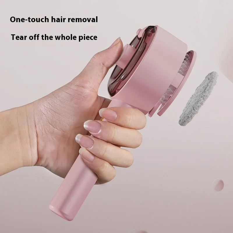 Ceramic white pet grooming brush with steam mist function and UV light for dogs and cats