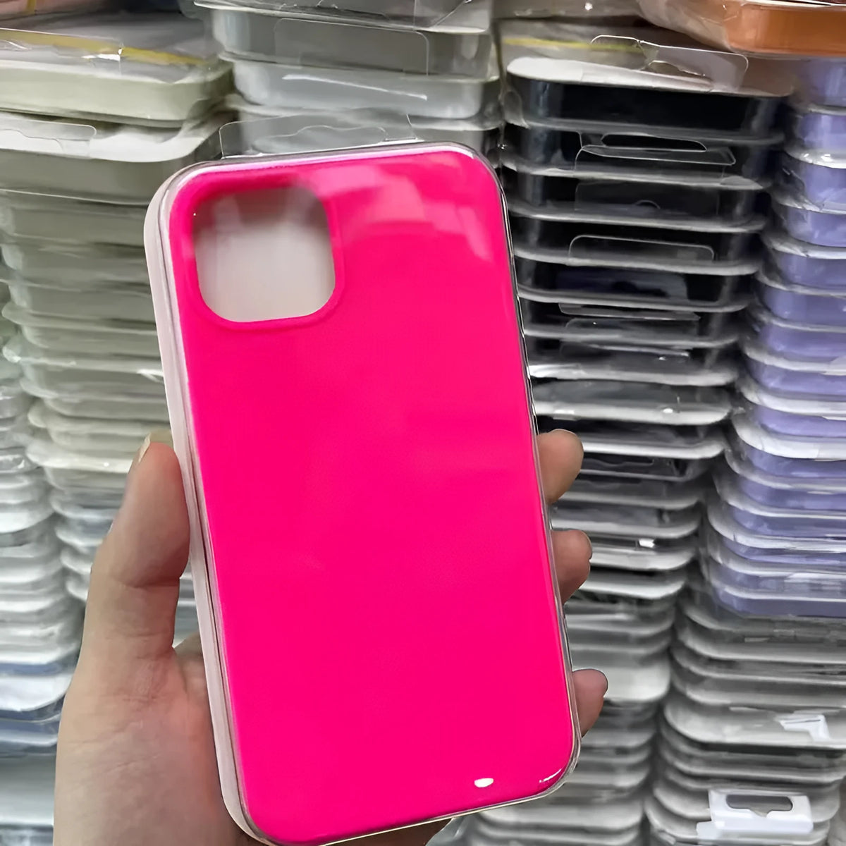 All-inclusive liquid silicone phone case for Apple iPhone with frosted finish and shockproof protection