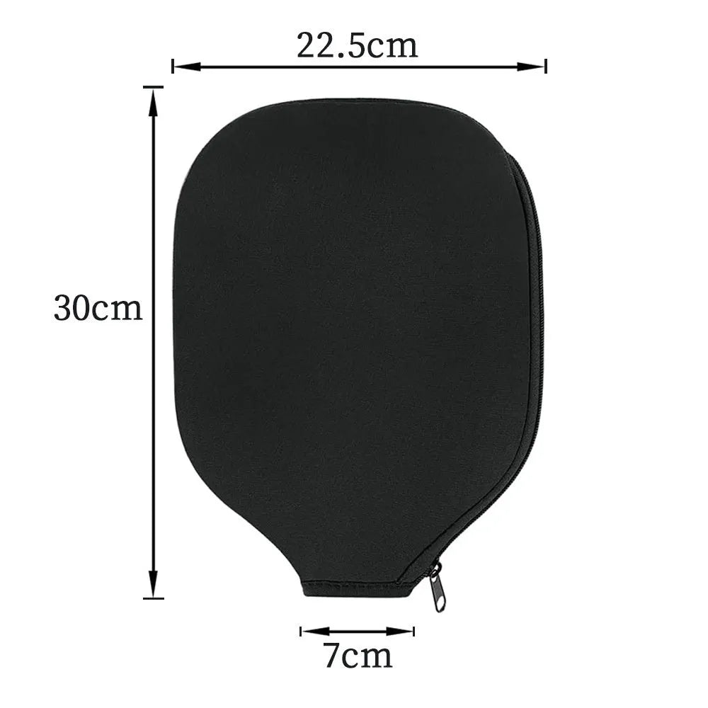 Black neoprene protective sleeve for table tennis rackets and fitness equipment