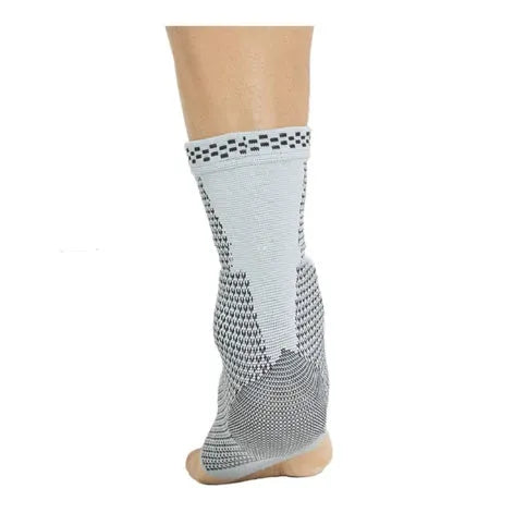 Sports elbow guard with nylon jacquard fabric, black, for tennis and fitness use, one pack
