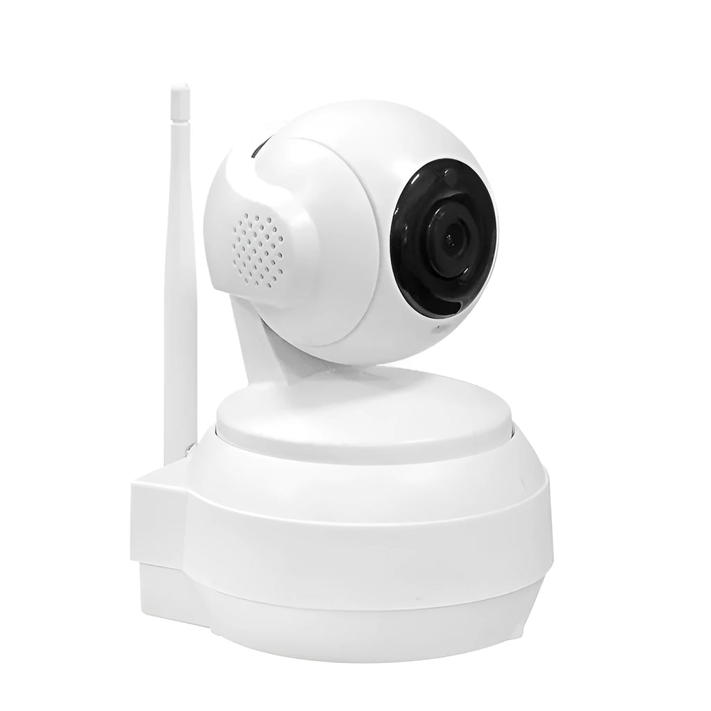 Full Netcom wireless smart dome camera white ABS PTZ with infrared night vision
