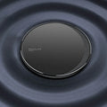 Kuulaa KL-CD16 black wireless disc charger for mobile phones with LED indicator light