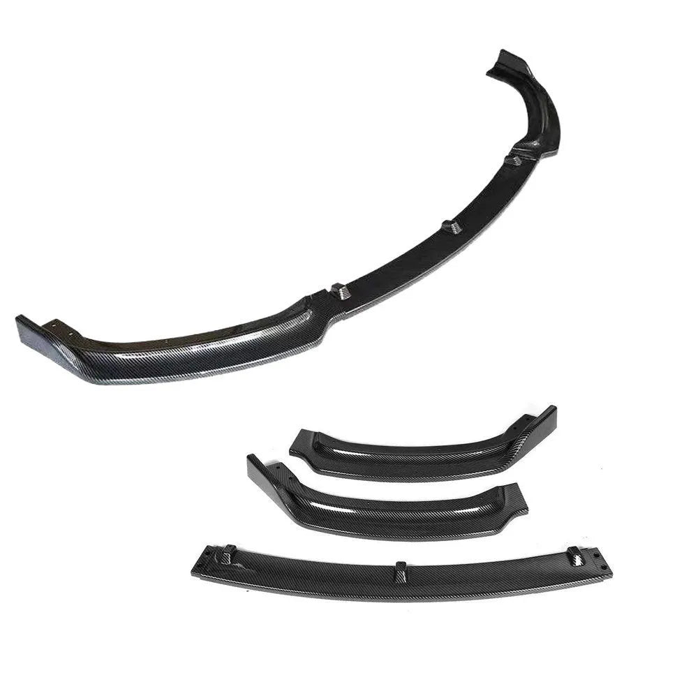 Bright black polypropylene front bumper lip spoiler for BMW 3 Series F30 and F35 models
