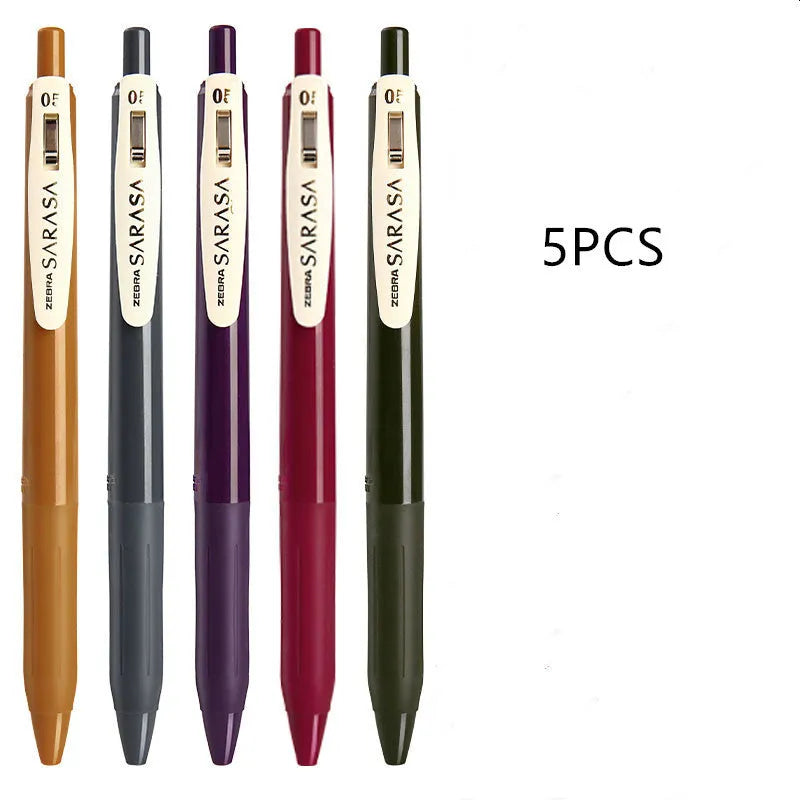 0.5mm bullet press water pen in retro colour options with refillable gel ink cartridge
