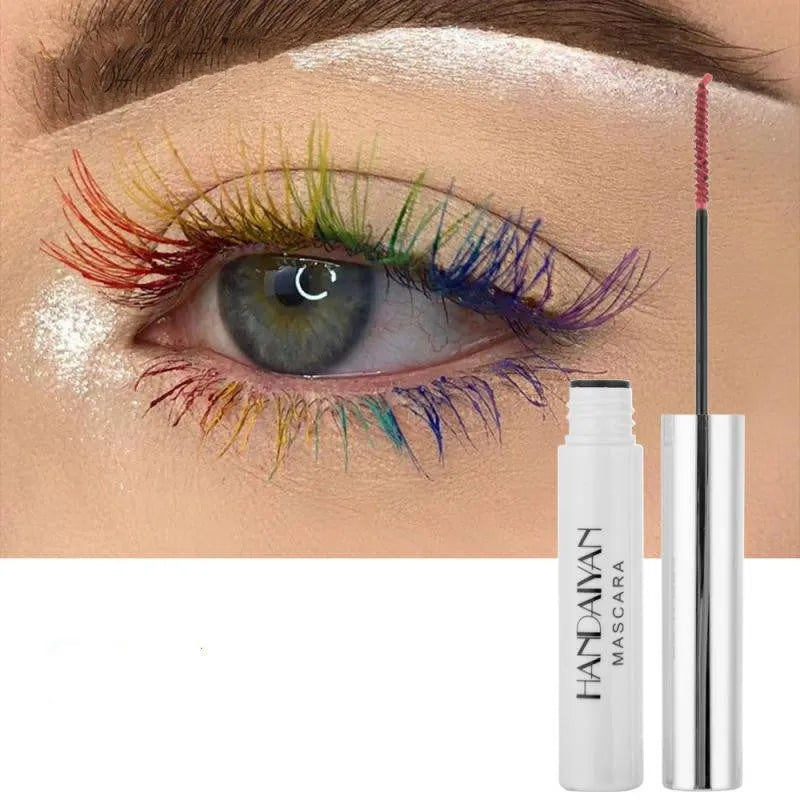 Colour mascara for thick curls with exquisite brush head, long-lasting wear, easy removal