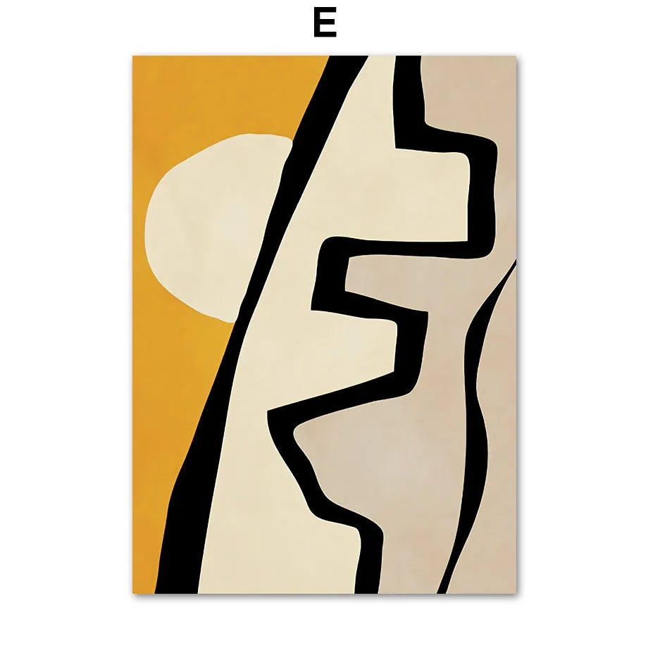 Abstract African women flower leaf mural art canvas painting, spray print, frameless rectangle, multiple sizes available
