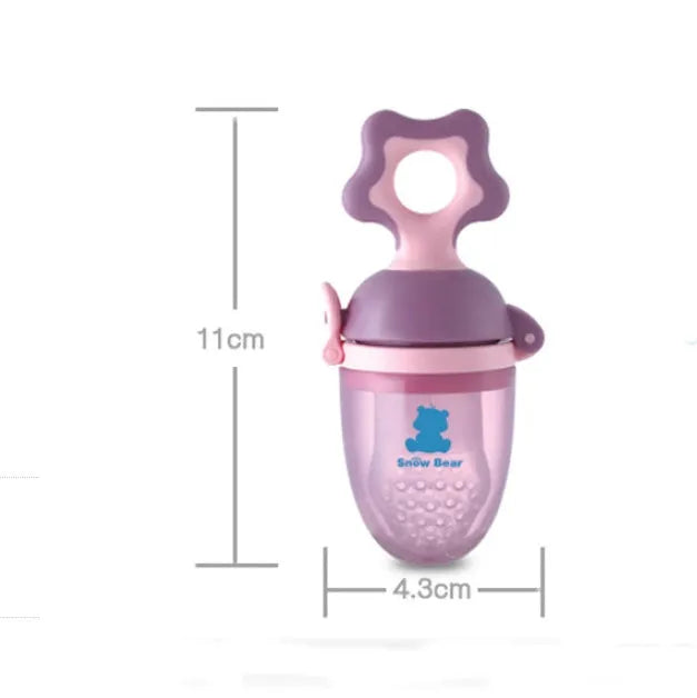 Polypropylene baby bite trainer for teething relief in green colour with textured chewing surface