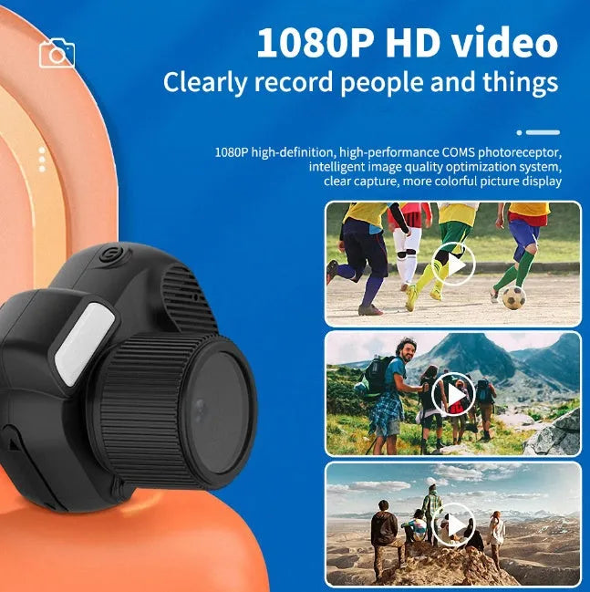 Black Y3000 HD outdoor sports camera with small screen, compact rectangular body.