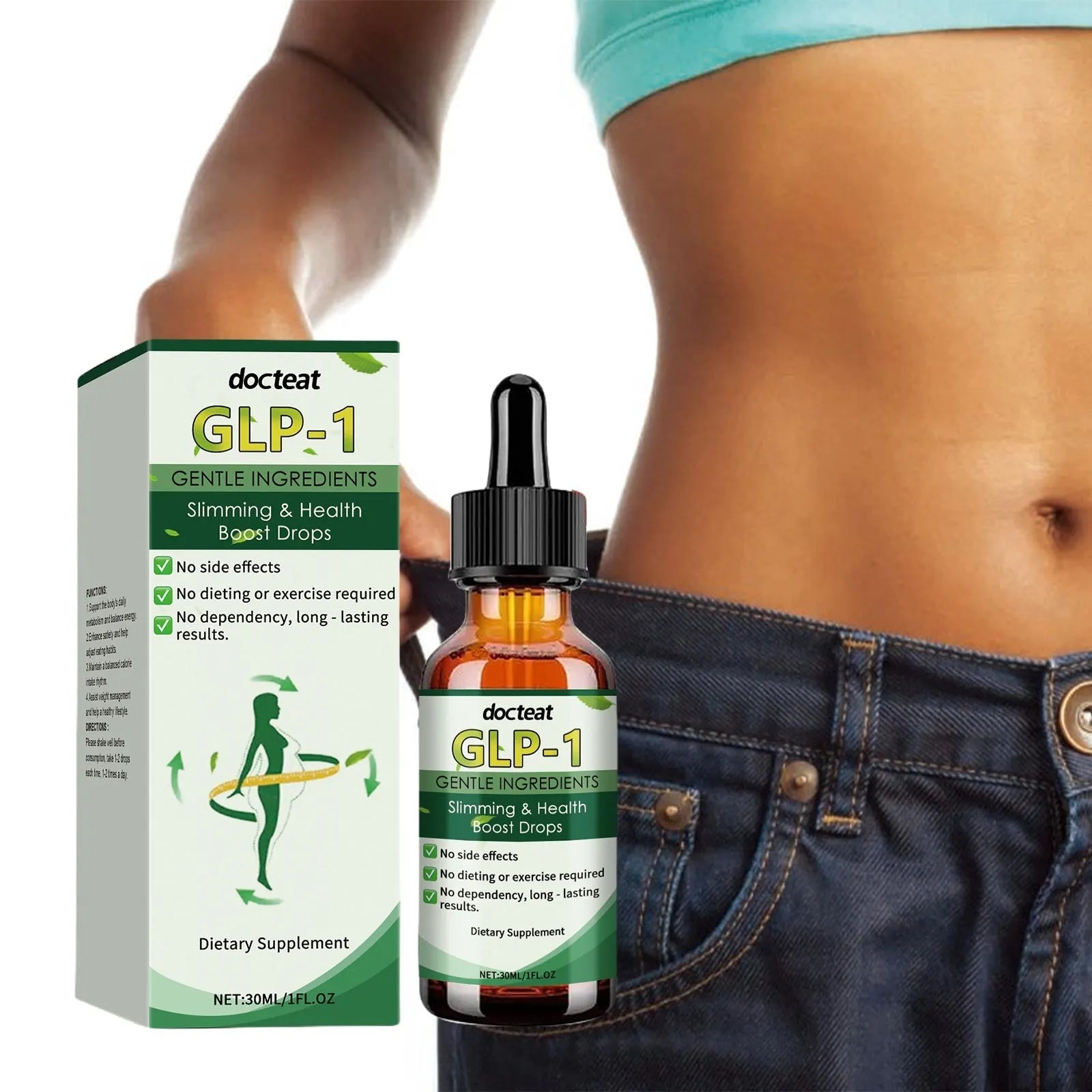 30ml dropper bottle of Management Drops Multiple Plant Extraction skincare serum