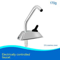 Electronic control rotating faucet with mirror-polished 316 stainless steel construction for RV water systems