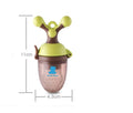 Polypropylene baby bite trainer for teething relief in green colour with textured chewing surface