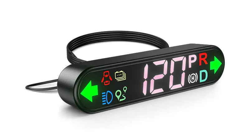 Tesla Model 3 Y air meter speed sub-screen LCD display mounted on air conditioning outlet