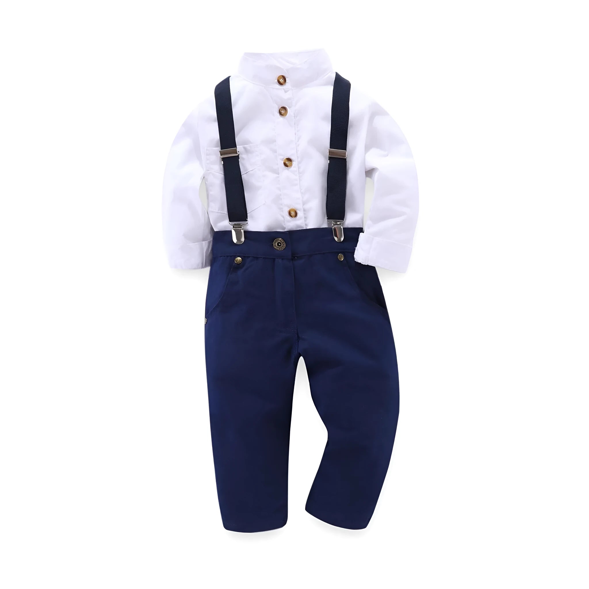 Blue boys formal suit with blazer for children heights 90-130cm European style