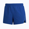 Man wearing gray quick-dry marathon running shorts, straight leg fit, for athletic training.