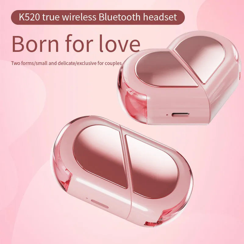 Rotatable wireless Bluetooth earphones in black, white, and pink colour options showing adjustable earpiece design