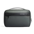 Men's portable toiletries storage bag with wet dry separation compartments in Oxford cloth