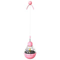 Plastic pet toys including dog educational toys, leakage bear toys, and bulb tumbler cat teasers in multiple colours