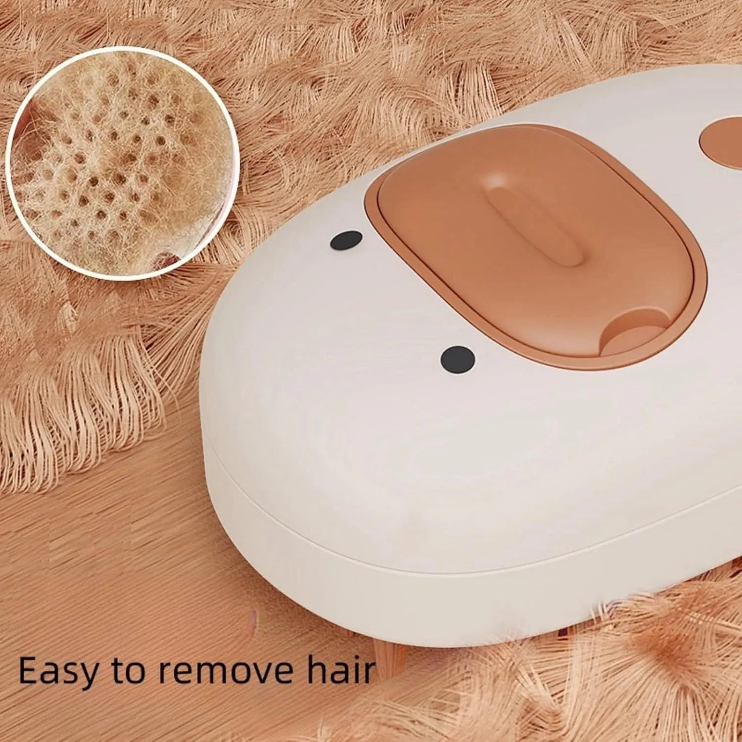 White pet steam brush with silicone comb teeth and water tank for dog and cat grooming